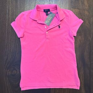 BRAND NEW W TAGS girls Polo Ralph Lauren Pink Polo Shirt